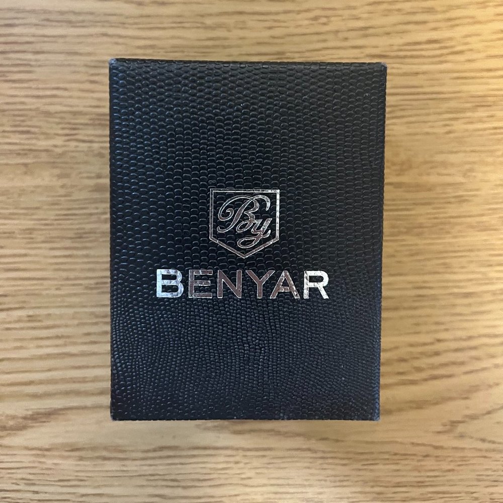 BENYAR Wrist Watch for Men; Silicone Strap Watch (blue/gold)